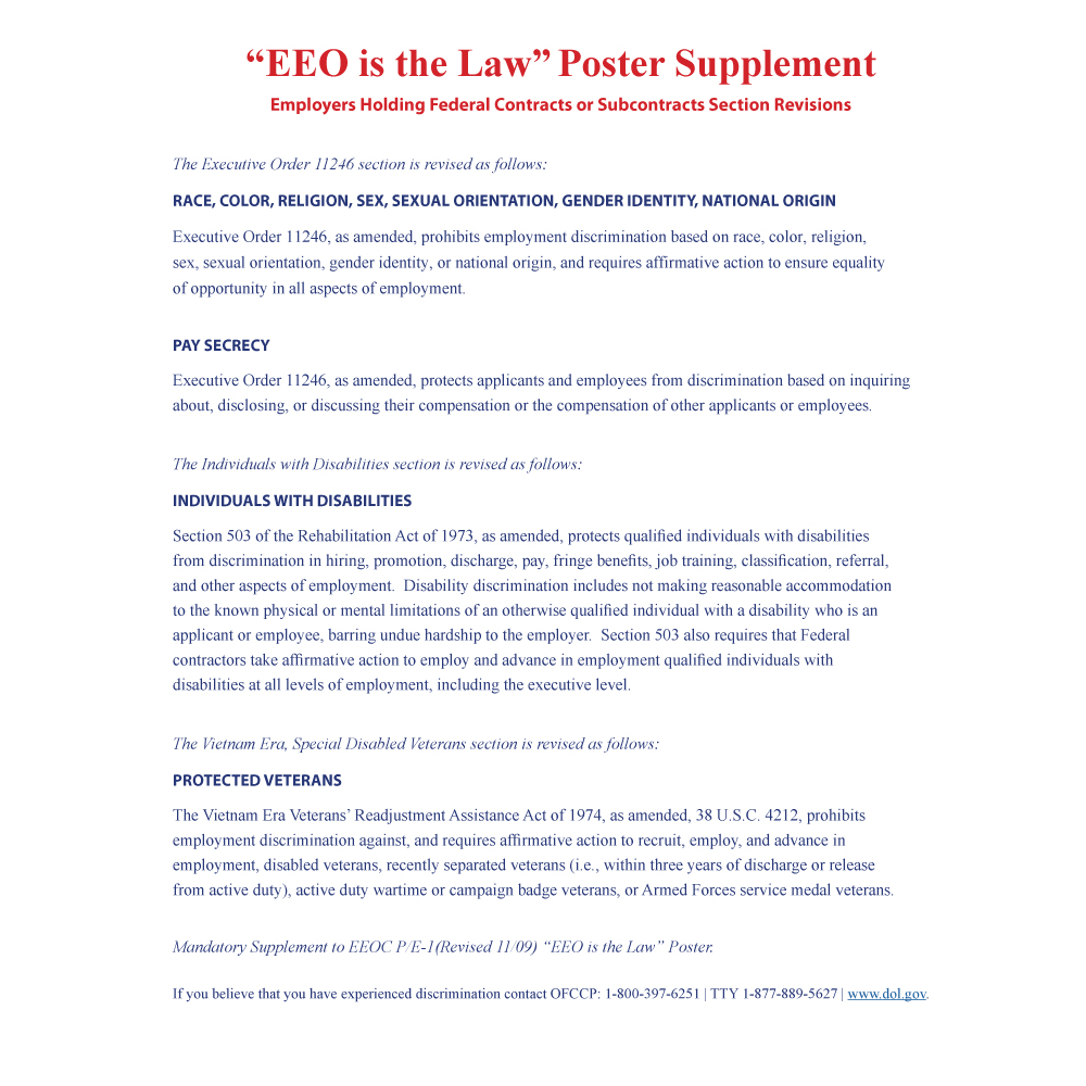 EEO-Supplement